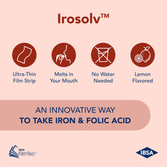 Ibsa Irosolv immediate release film delivers iron quickly with lemon flavor