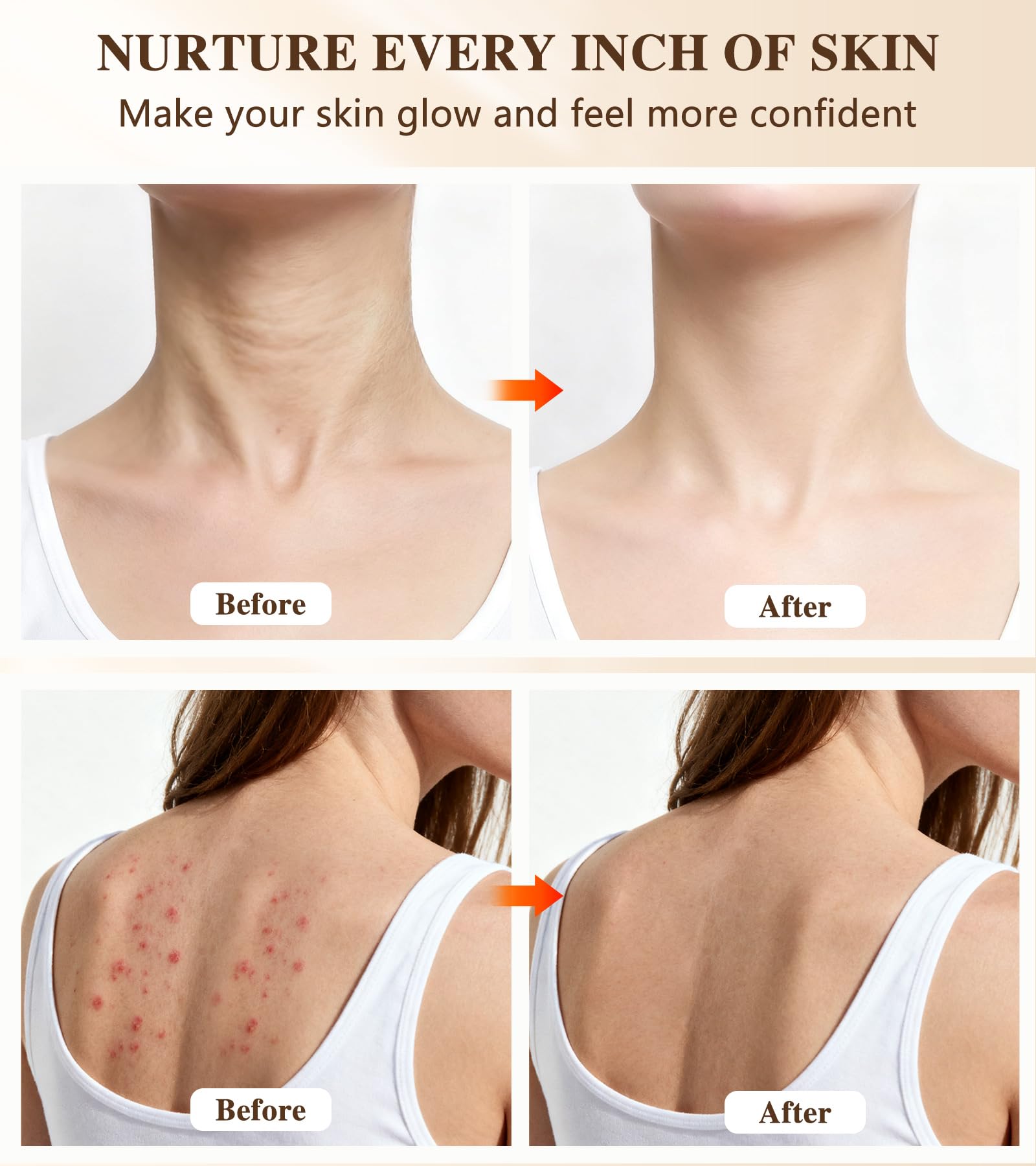 Icbgre mask covering face, neck and chest for comprehensive sessions
