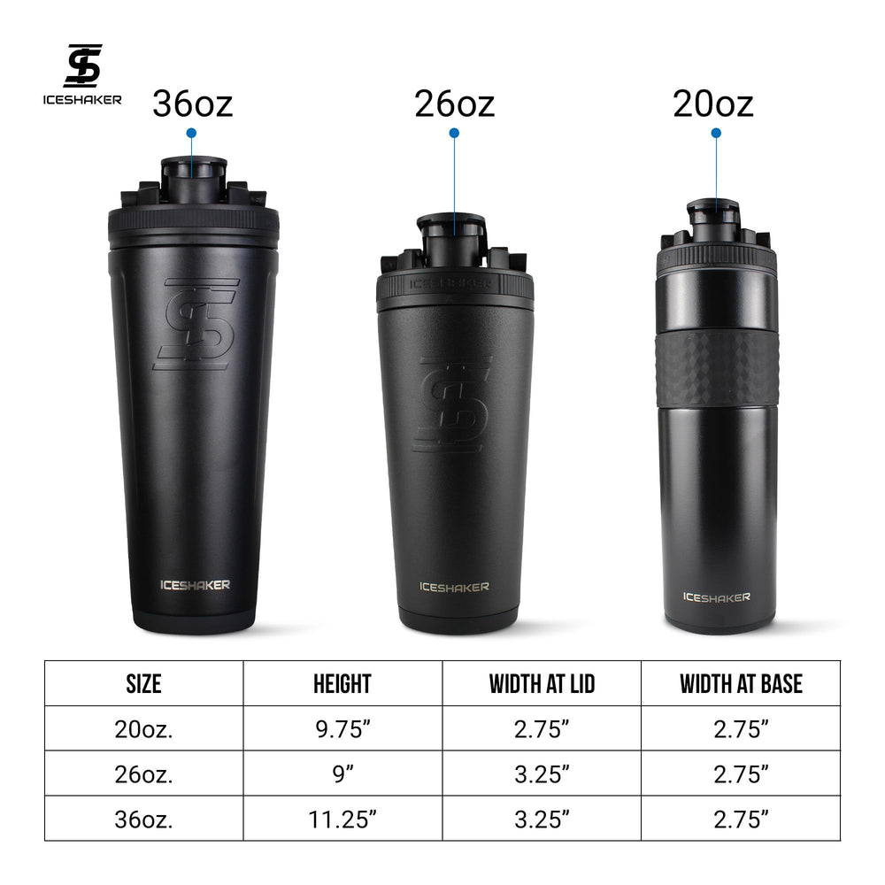 Ice Shaker fits standard cup holders for easy transport.