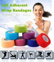 Close-up of breathable non-woven fabric on i-CHONY bandage wrap for comfortable wear.