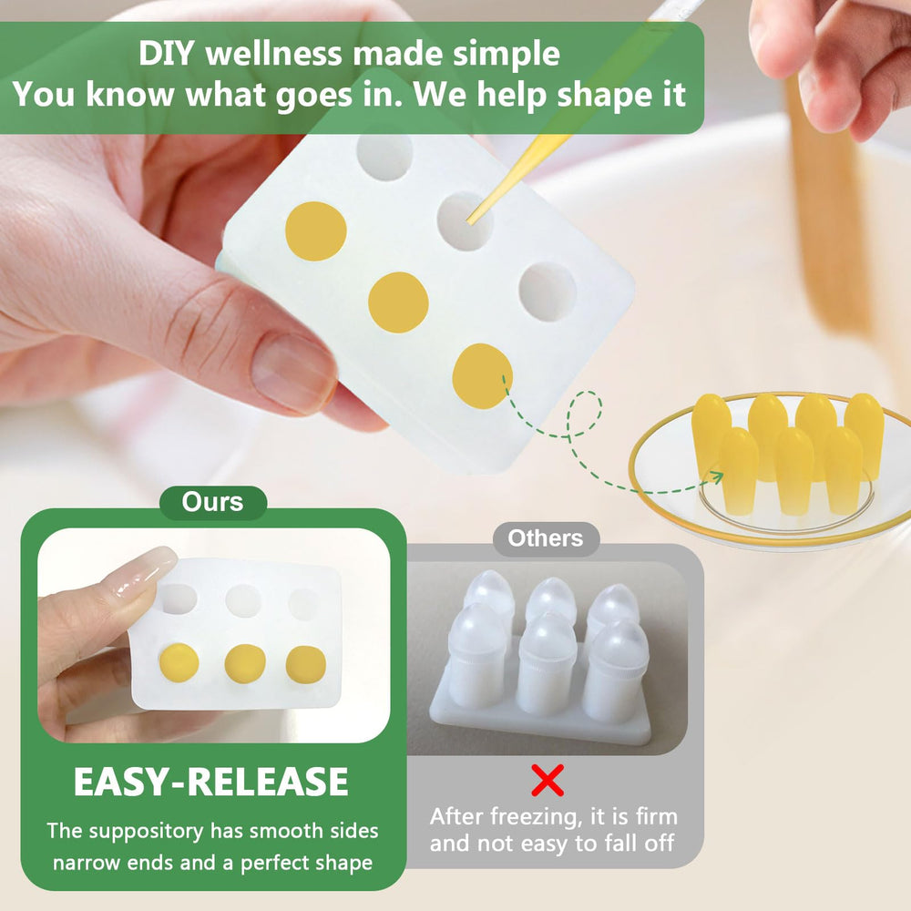 ICIMBI silicone molds and cleaning brush highlight easy cleanup after use.