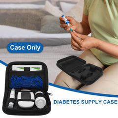 ICIMBI estuche diabetes con bolsillo de malla y cremallera para mayor orden.
