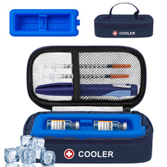 ICIMBI insulin vial cooler case outer view showing rugged travel protection