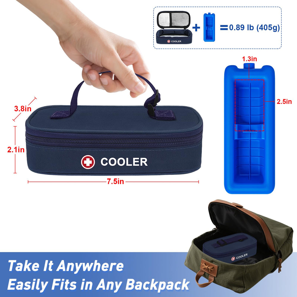 ICIMBI reusable ice pack demonstrated for meds cooling