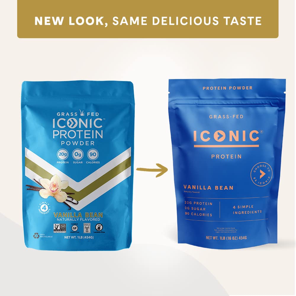 Iconic Protein Powder vanilla baking use for tasty low-sugar snacks.
