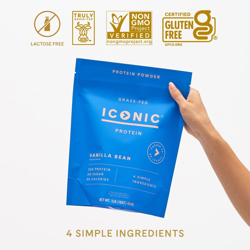 Iconic Protein Powder vanilla coffee creamer idea for keto-friendly shakes.