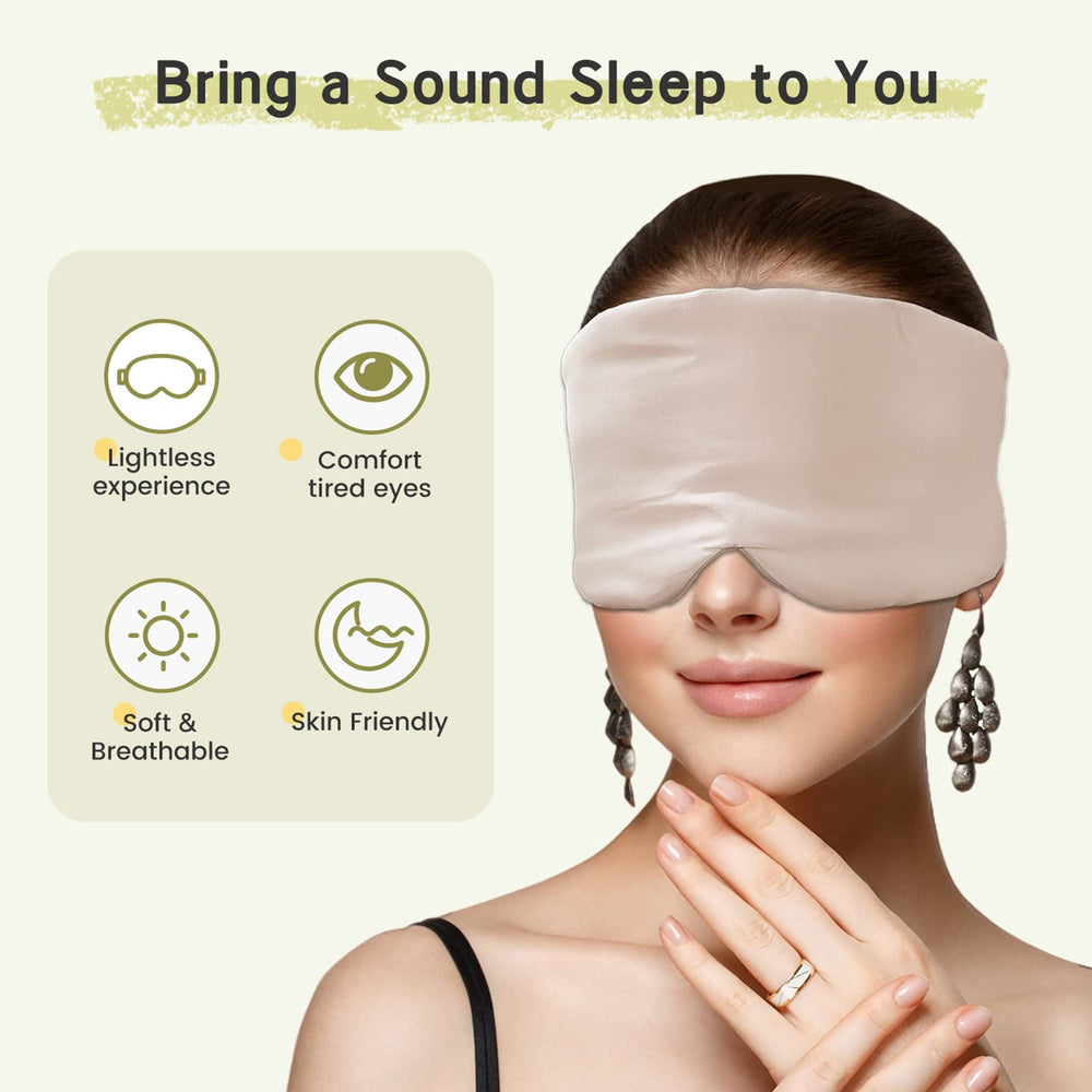 iCooBreeze bamboo eye mask soft touch provides gentle skin contact