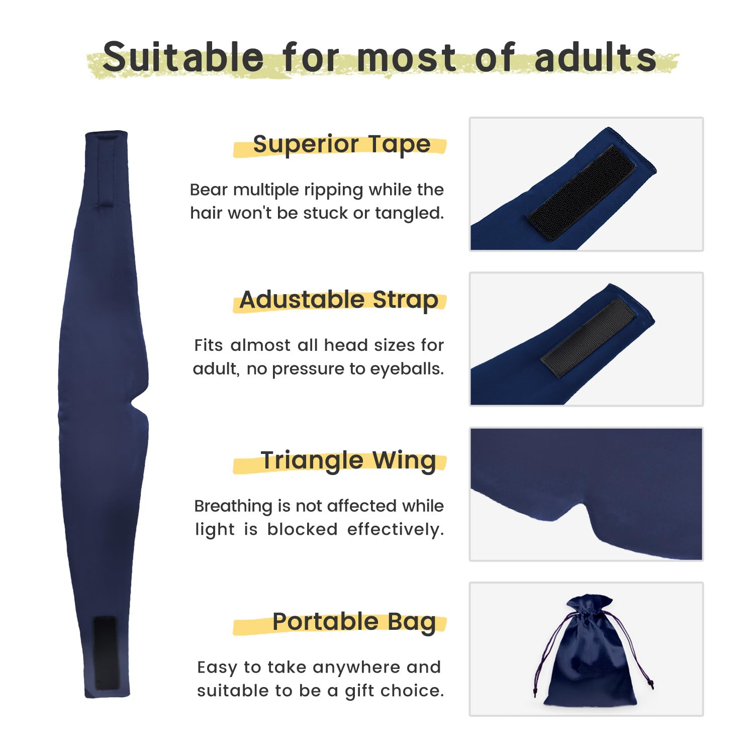 iCooBreeze adjustable strap lets you customize fit without pressure.