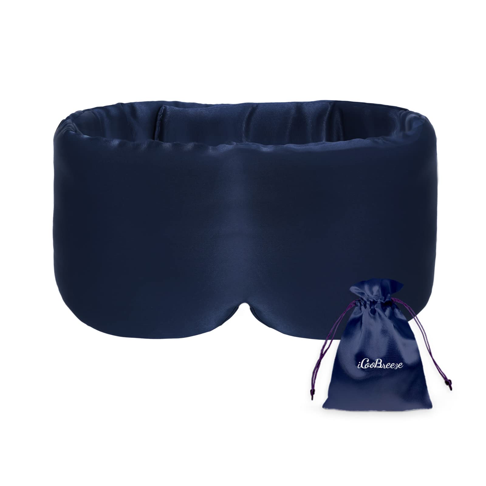 iCooBreeze eye mask suits naps, travel, and hotel stays.