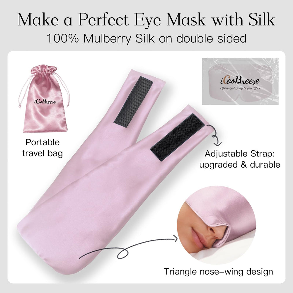 iCooBreeze breathable silk keeps skin cool and comfortable all night