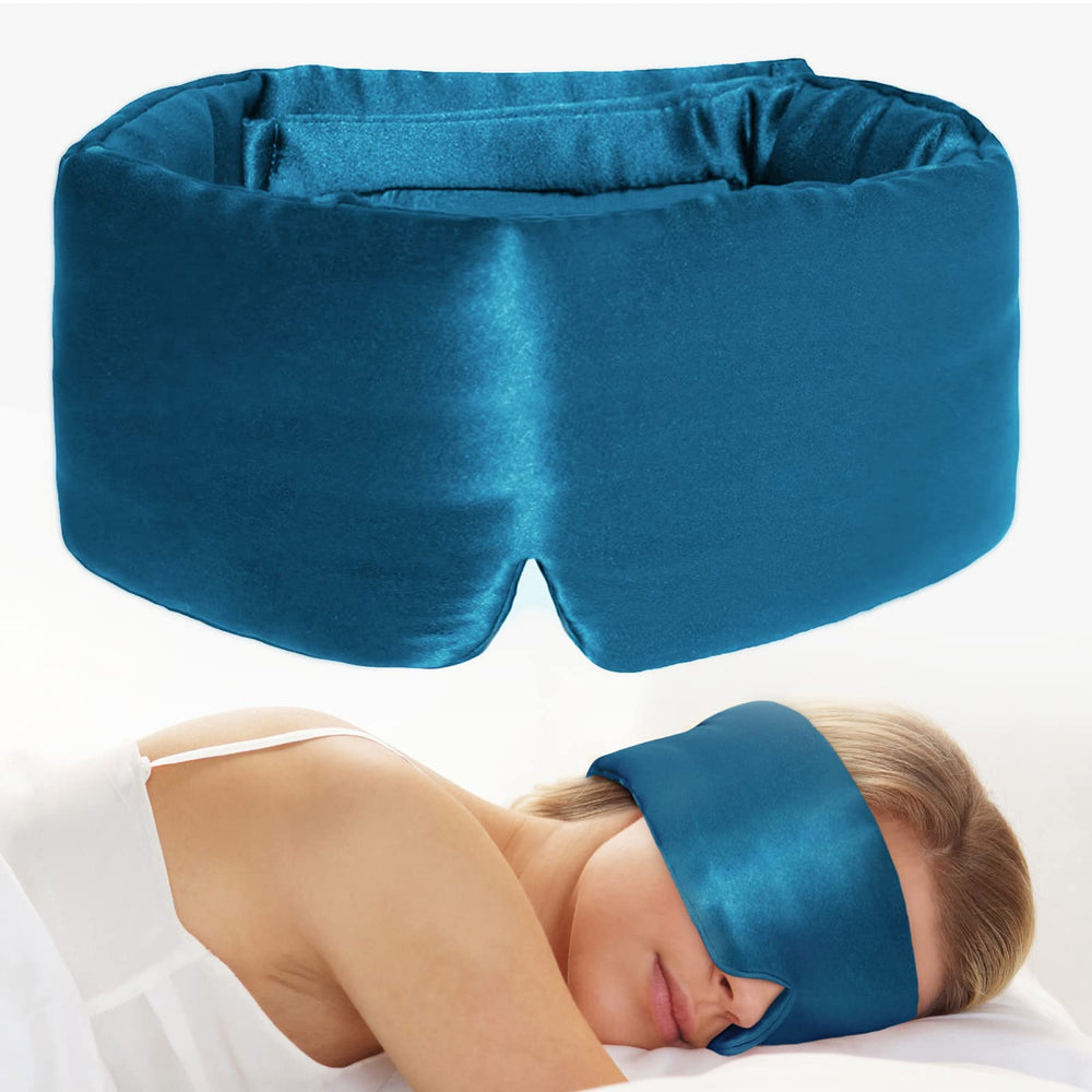 iCooBreeze silk eye mask soft breathable surface enhances rest.
