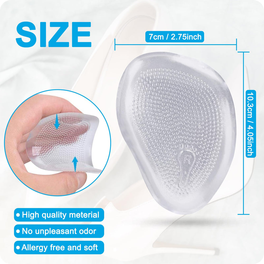 idaofar metatarsal pads close-up reveals soft cushioning for ball-of-foot comfort