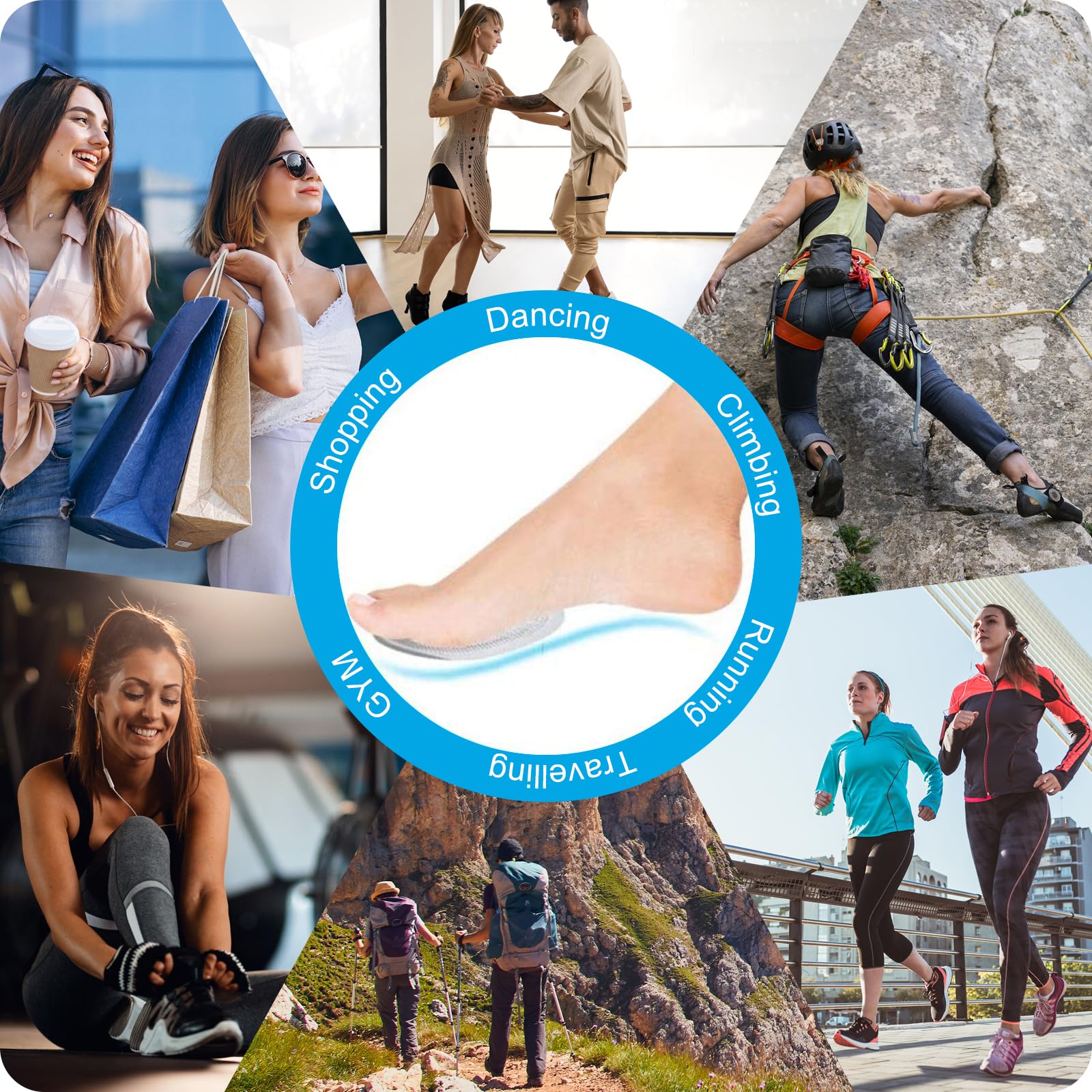 idaofar unisex pads provide soft support for walking, standing, and travel