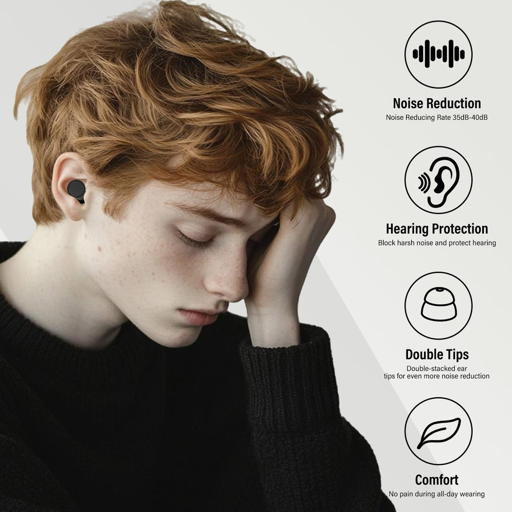 IDE11 tapones auditivos silicona talla XS: ajuste seguro para dormir.