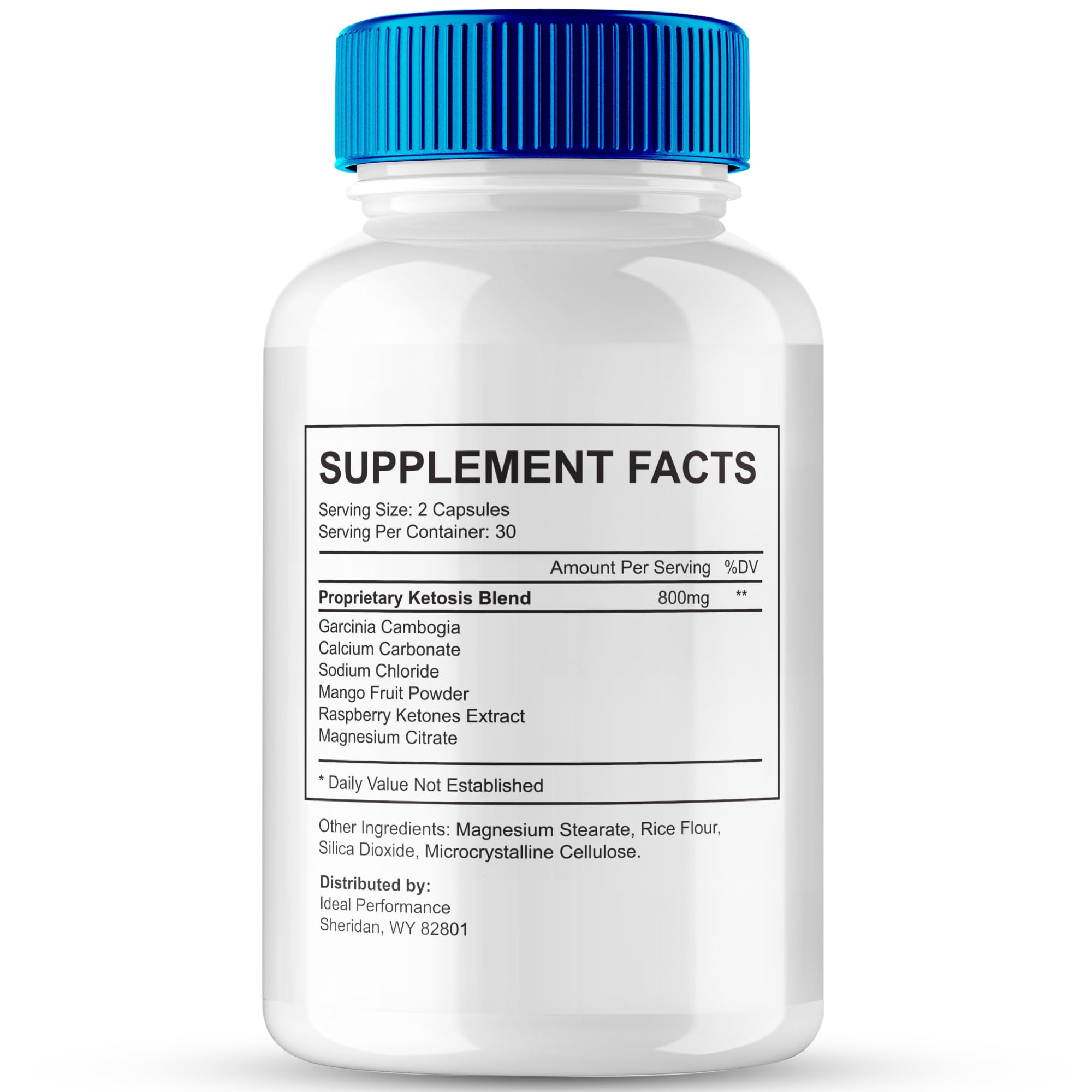 IDEAL PERFORMANCE Aqua Sculpt capsules poured in a palm for quick keto-friendly energy.