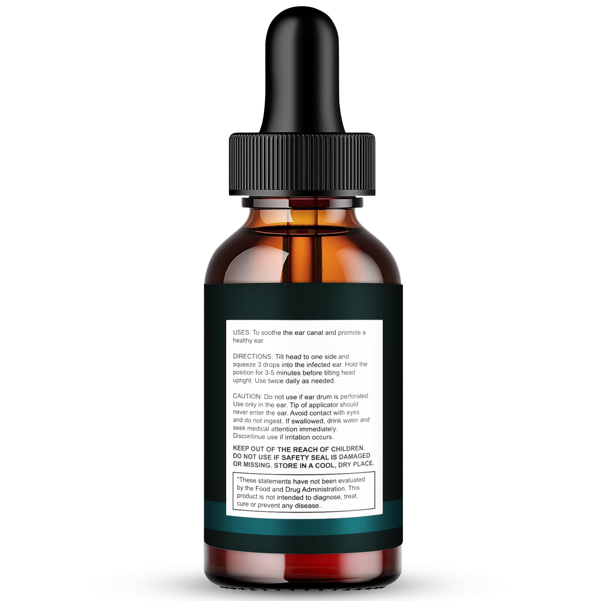 IDEAL PERFORMANCE Audifort Tinnitus Drops bottle closeup with natural formula