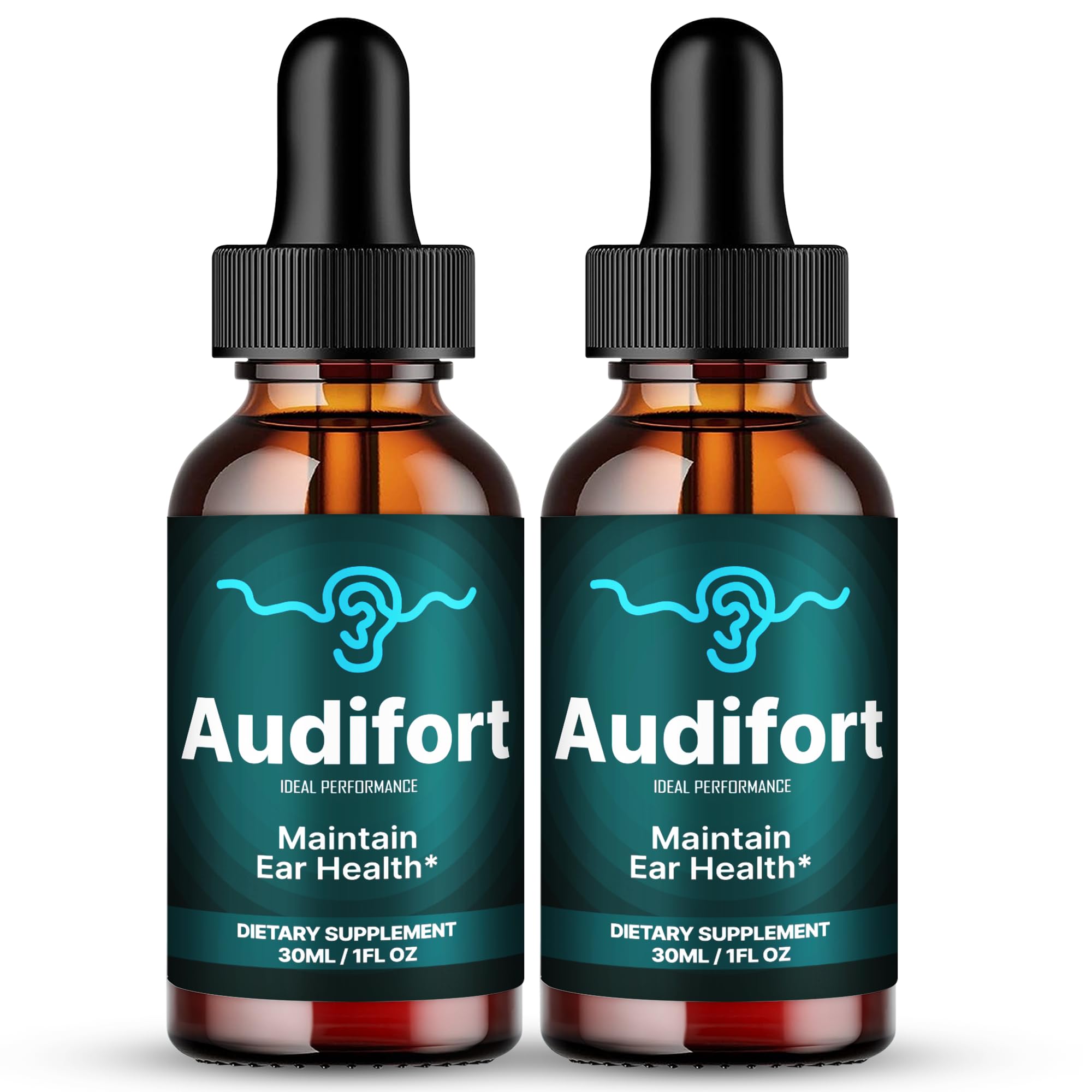 IDEAL PERFORMANCE Audifort Tinnitus Drops bottle pour for daily use