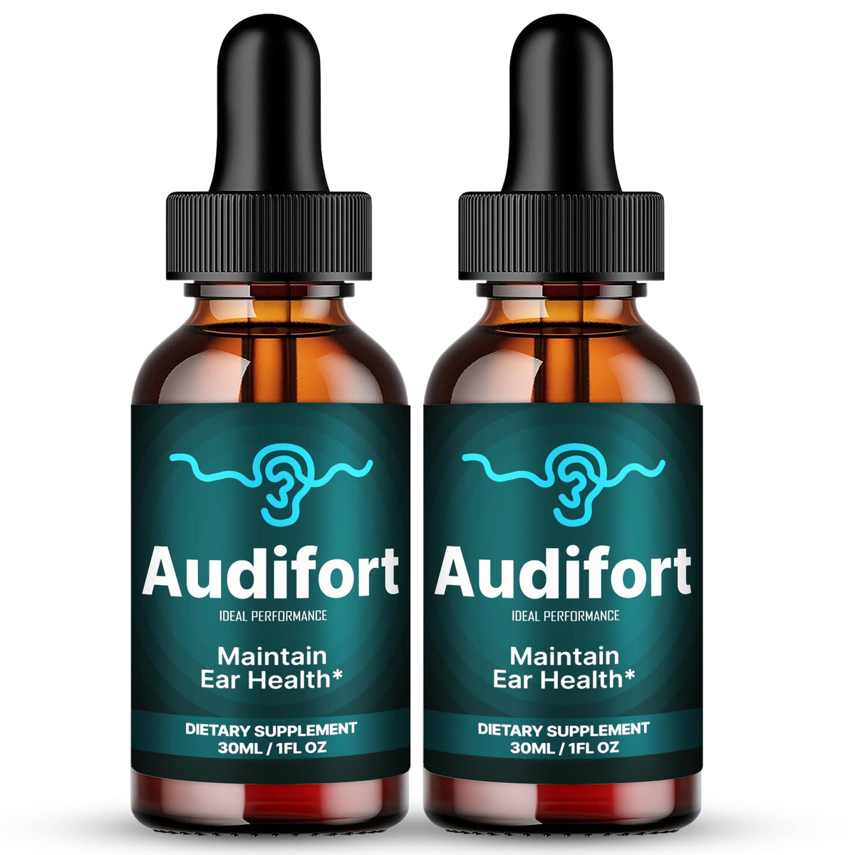 IDEAL PERFORMANCE Audifort Tinnitus Drops bottle pour for daily use