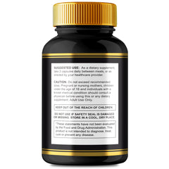 IDEAL PERFORMANCE Eros Lift capsules label emphasizes all-natural formula and maximum strength.