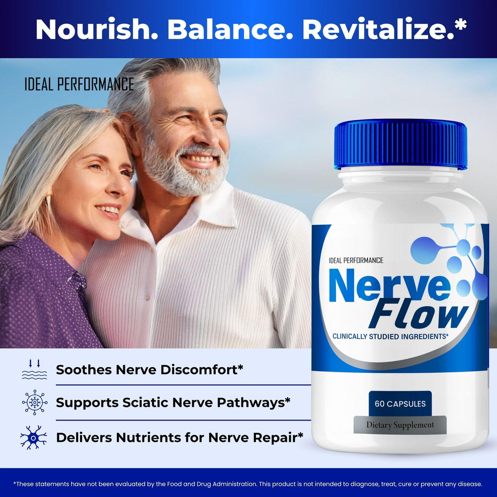 IDEAL PERFORMANCE Nerve Flow on shelf, ready for everyday wellness