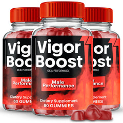 IDEAL PERFORMANCE Vigor Boost Gummies bottle front for daily wellness support