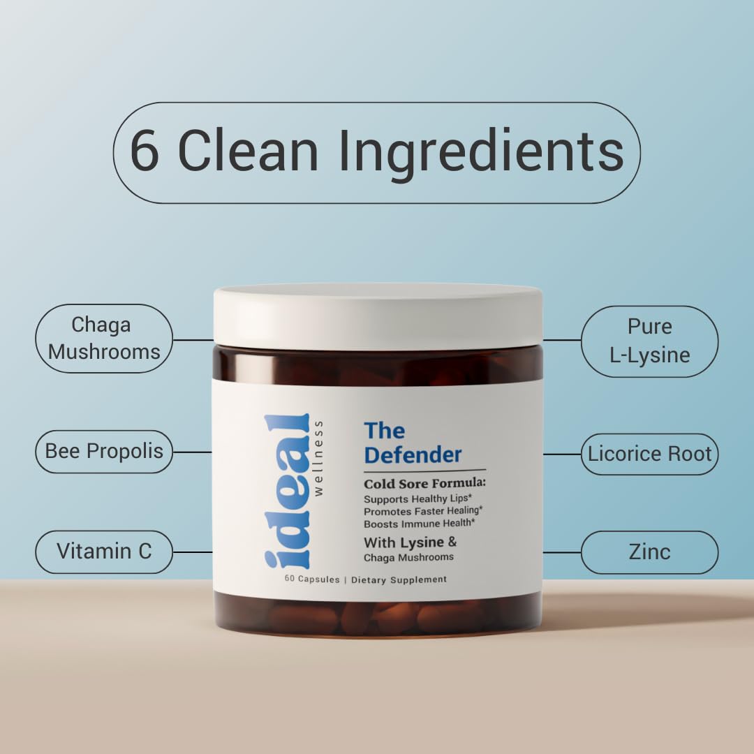 Ideal Wellness bee propolis jar illustrates natural defense for lips and skin.