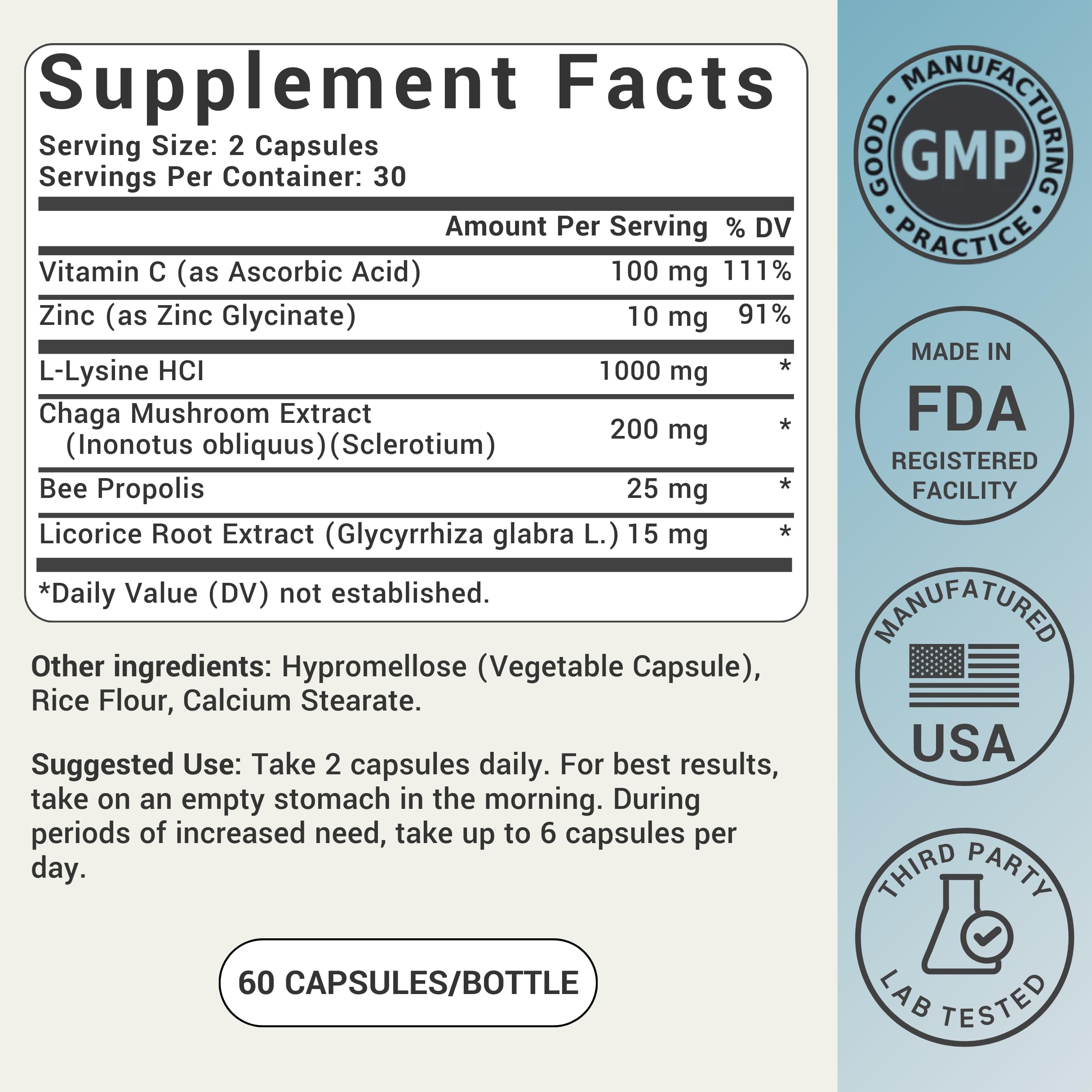 Ideal Wellness dosage scoop beside capsules suggests easy daily intake planning.
