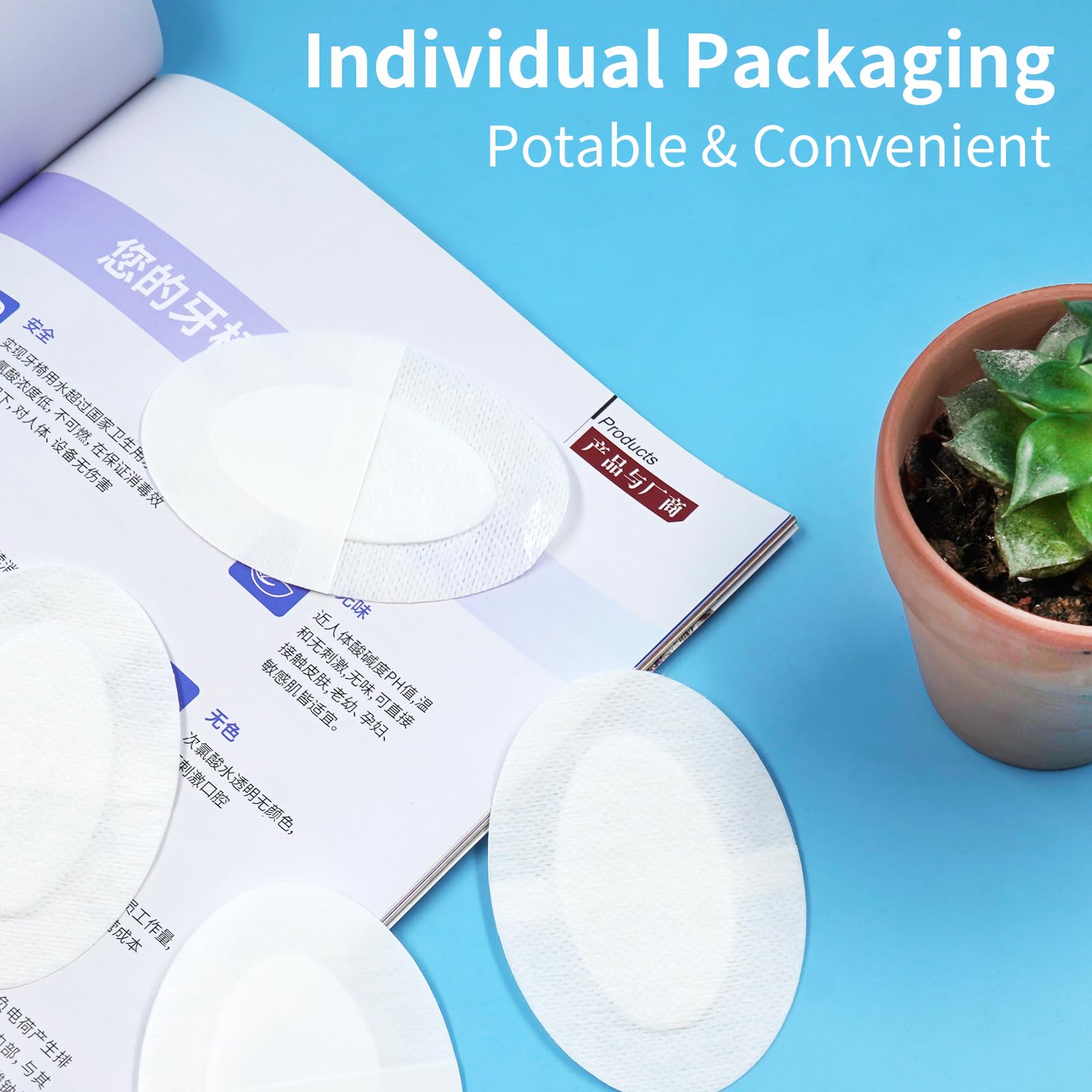 IdealPlast eye pad size 6.5x9.5 cm for versatile coverage