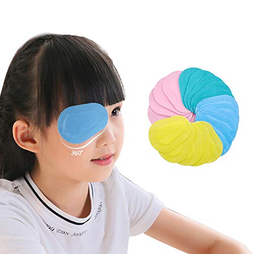 IdealPlast Kids eye patches worn on eye during activities.