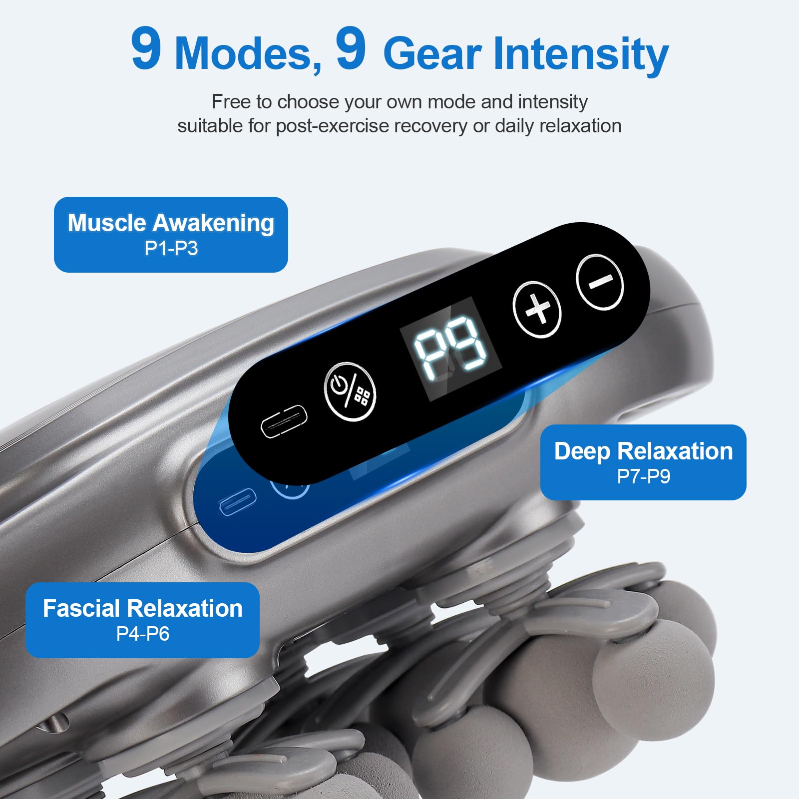 IeBilif massage gun reaches up to 14400 RPM for deep muscle relief.