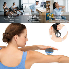iECO Cryosphere roller ball with free rolling handle for easy full-body use