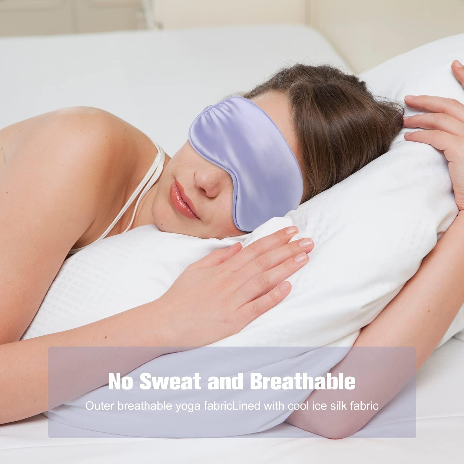 IEKEODI breathable silk mask comfortable during rest