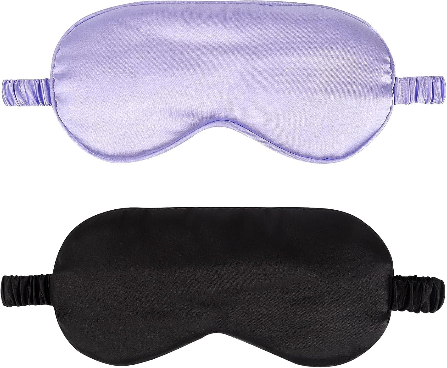 IEKEODI silk sleep mask in black blocking light for restful travel sleep
