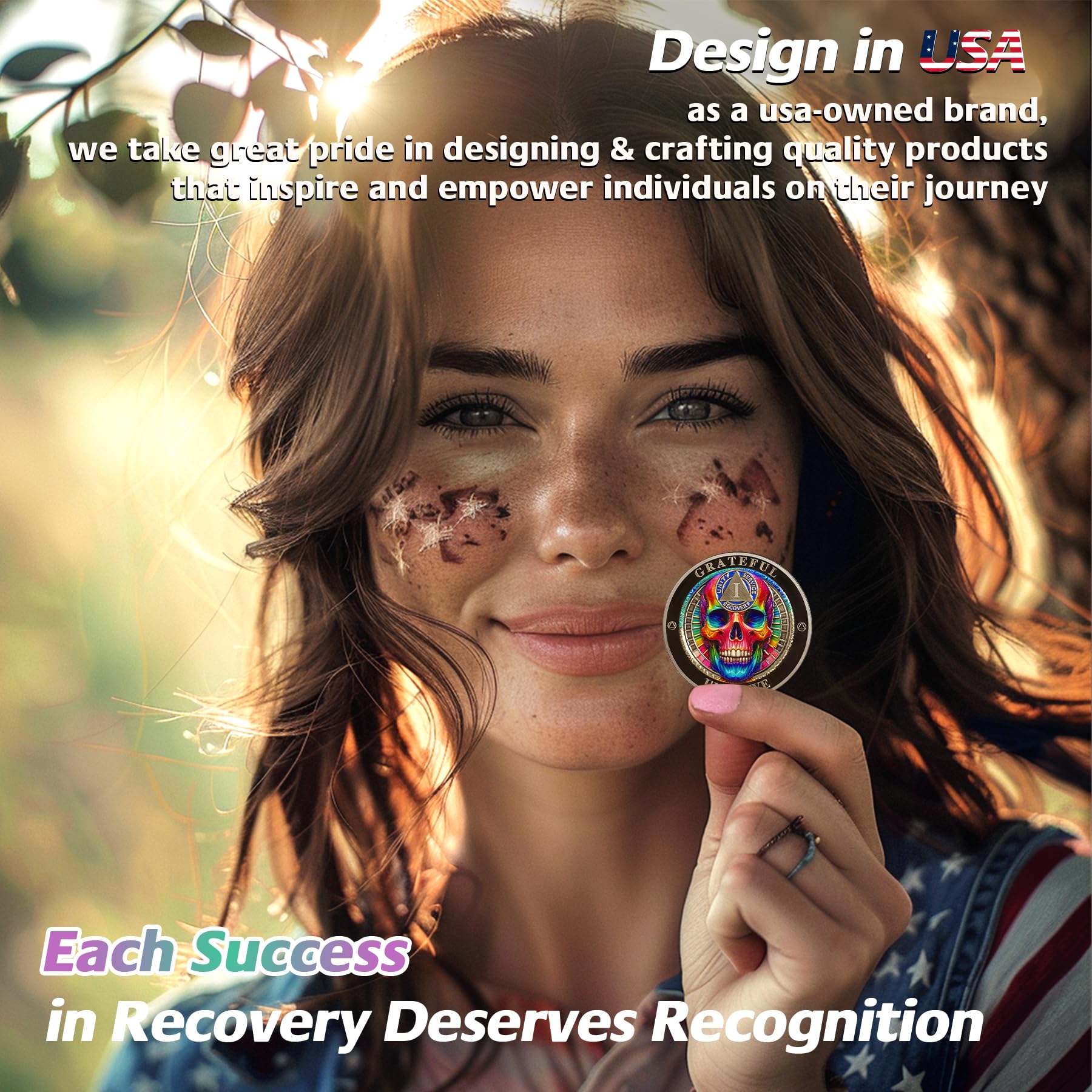IELCJJ AA/NA token with protective case—easy gifting and safe daily carry.