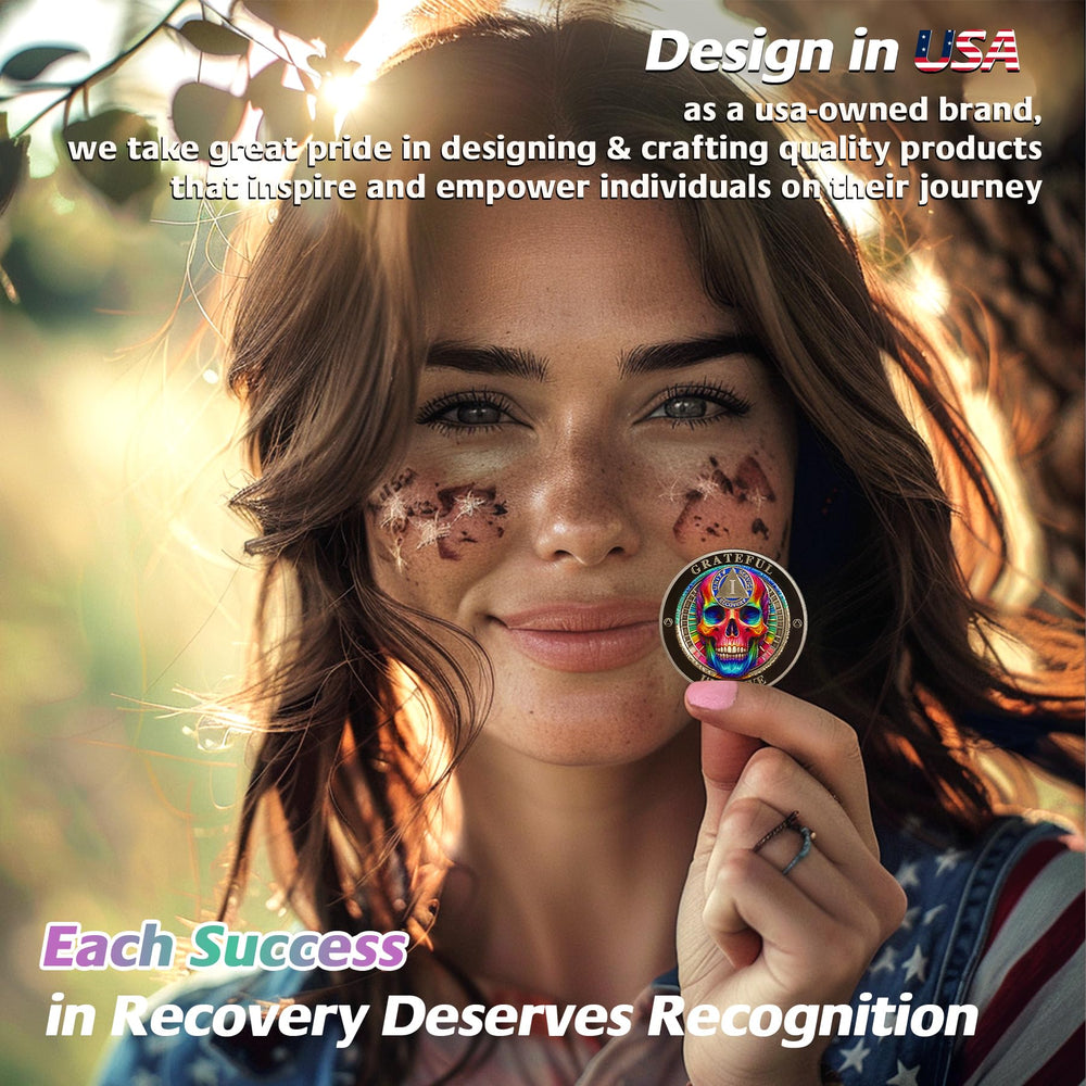 IELCJJ AA/NA token with protective case—easy gifting and safe daily carry.