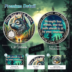 IELCJJ Forest wolf design conveys resilience and guidance