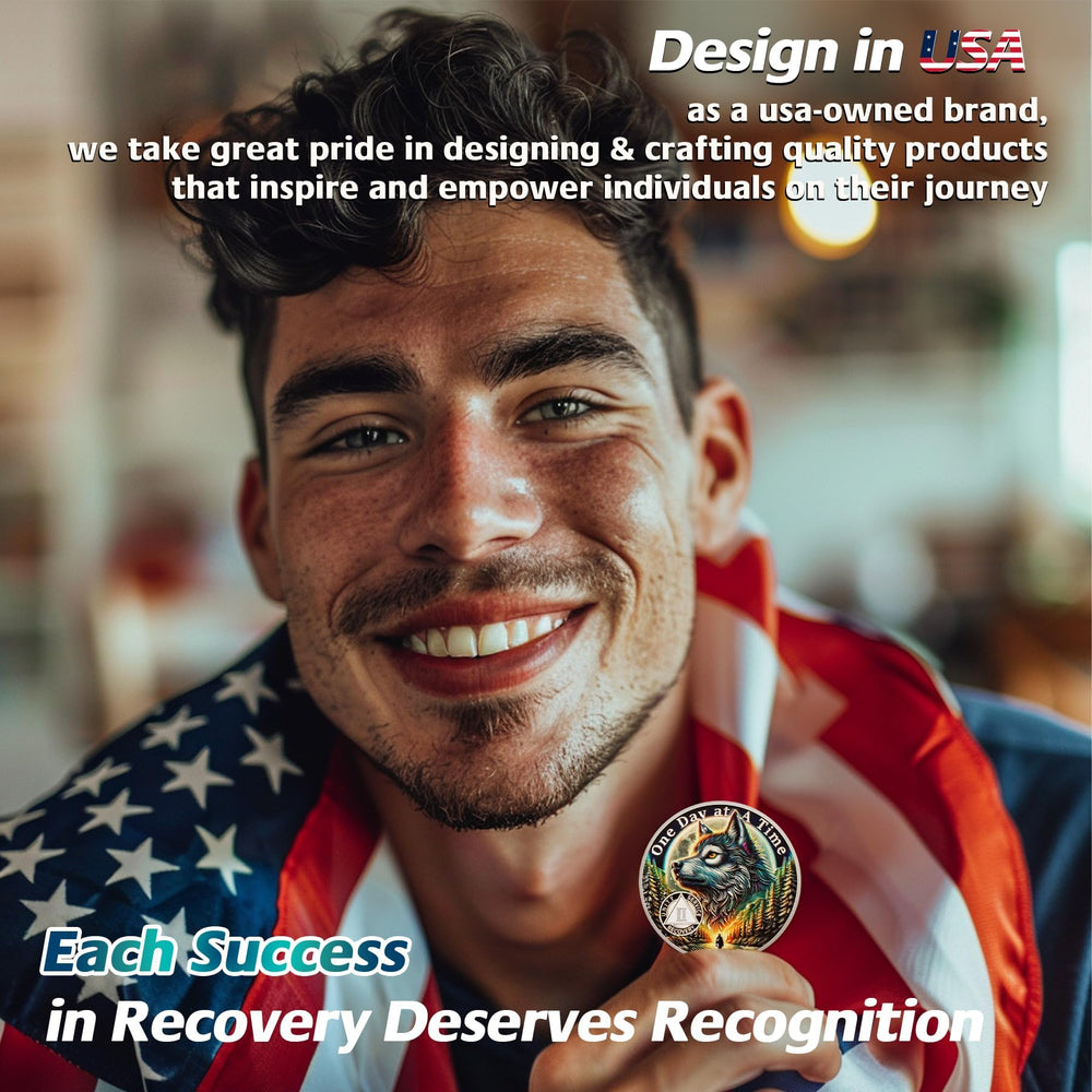 IELCJJ Protective case keeps the sobriety coin safe for gifting or carry