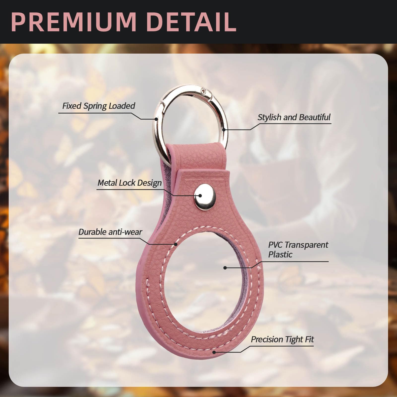 IELCJJ Waterproof and scratchproof leather safeguards tokens during daily use.