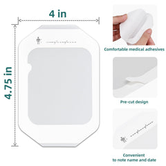 iFwevs 20-pack open box displays clear dressing sheets for immediate use