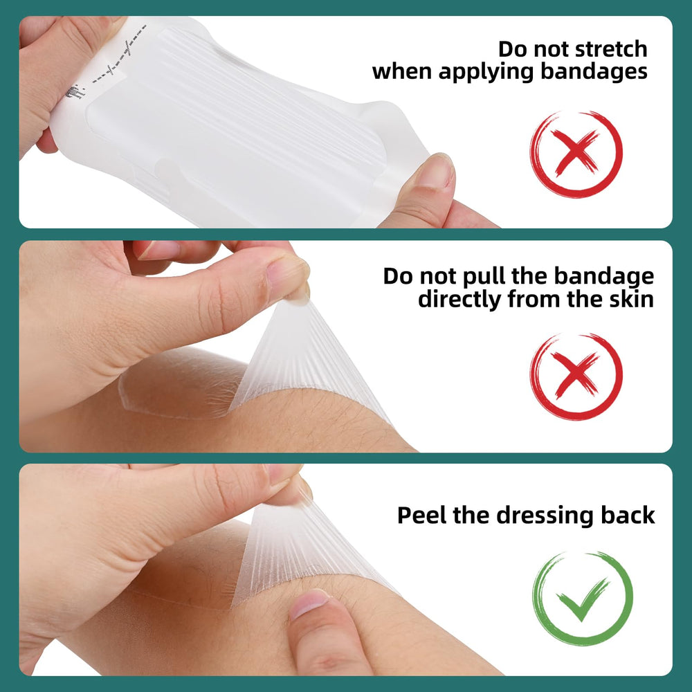 iFwevs adhesive patch closeup shows latex-free hypoallergenic material