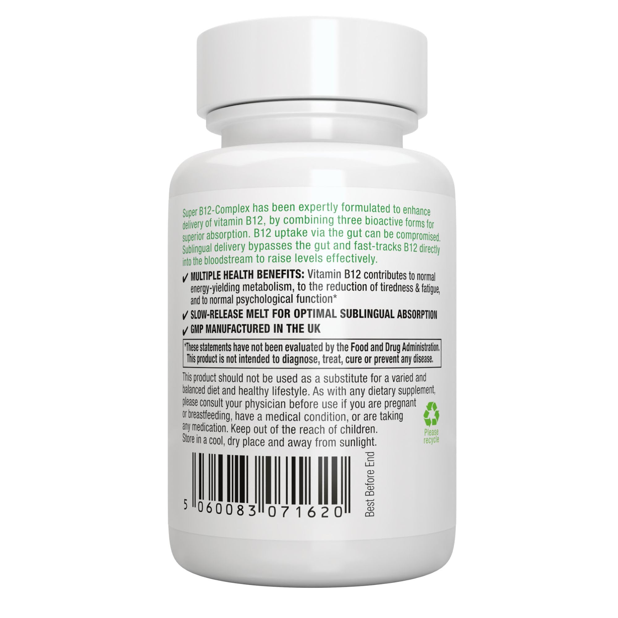 Igennus Sublingual B12 Complex supports energy and cognitive function imagery