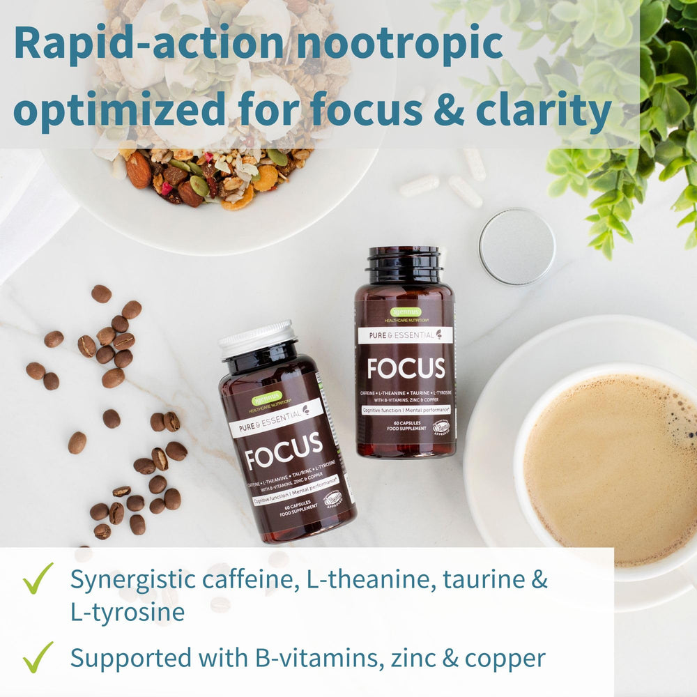 Igennus Focus capsules closeup showing smooth texture and premium ingredients.