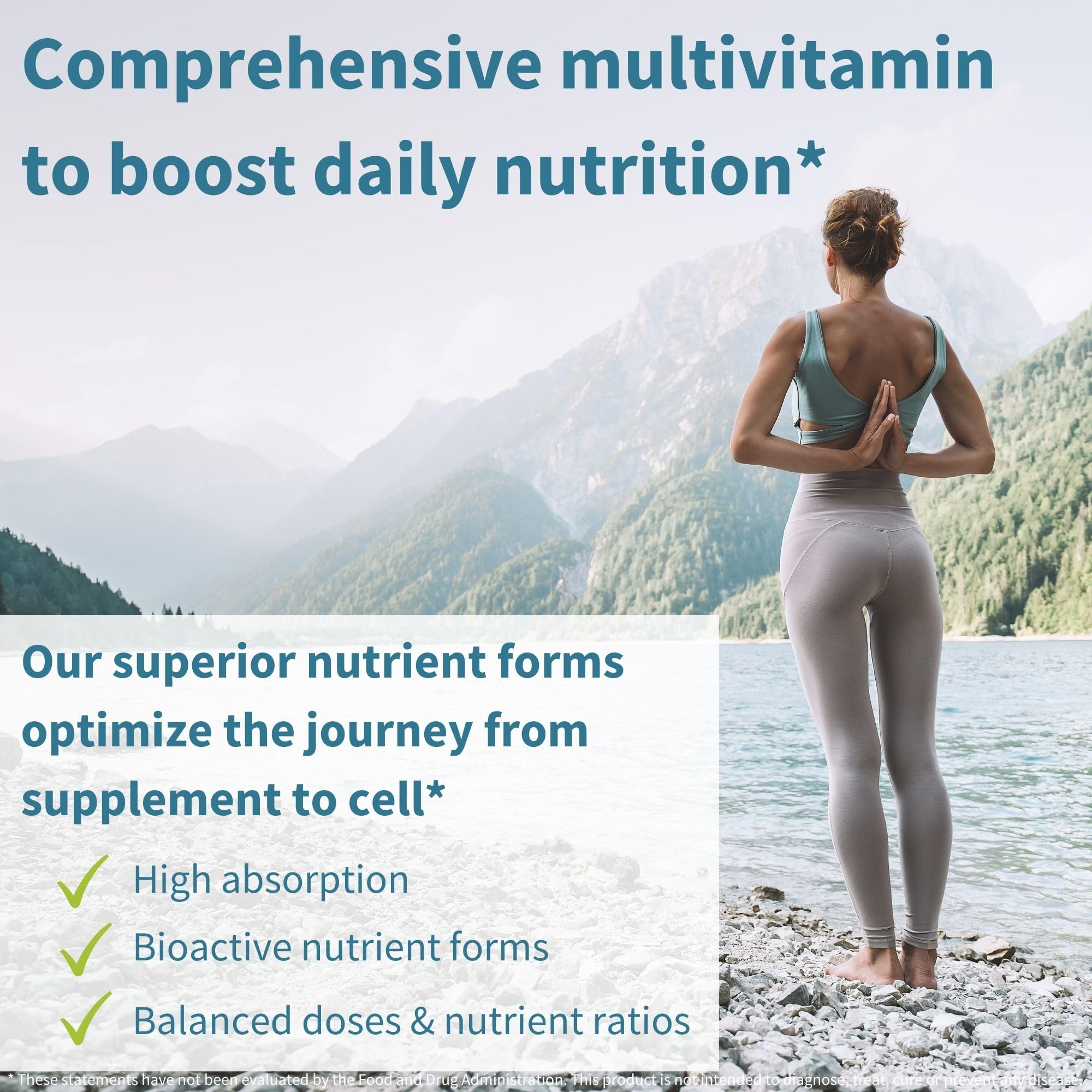 Igennus high potency methylated multivitamin for women capsules close-up, easy-to-swallow tablets
