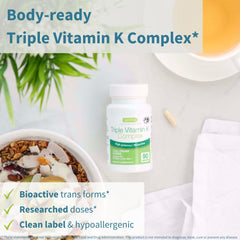Igennus K1 K2 MK4 MK7 bioactive capsules for versatile action.