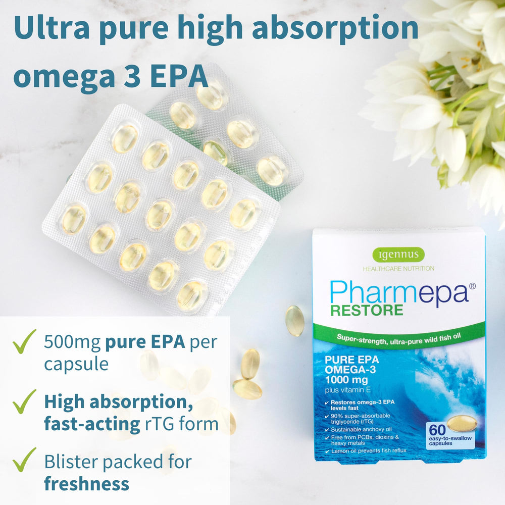 Igennus Pharmepa Restore pure EPA 1000mg softgel for high absorption