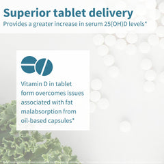 Igennus Plant-based D3 1000IU odourless tablets ideal for sensitive digestion.