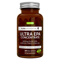 Igennus Ultra Pure Omega-3 EPA 500mg bottle front supports heart health