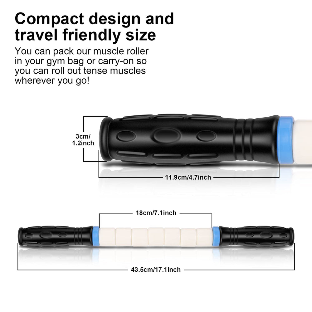 iGreely muscle roller 7-roller core delivering consistent rolling action across muscles