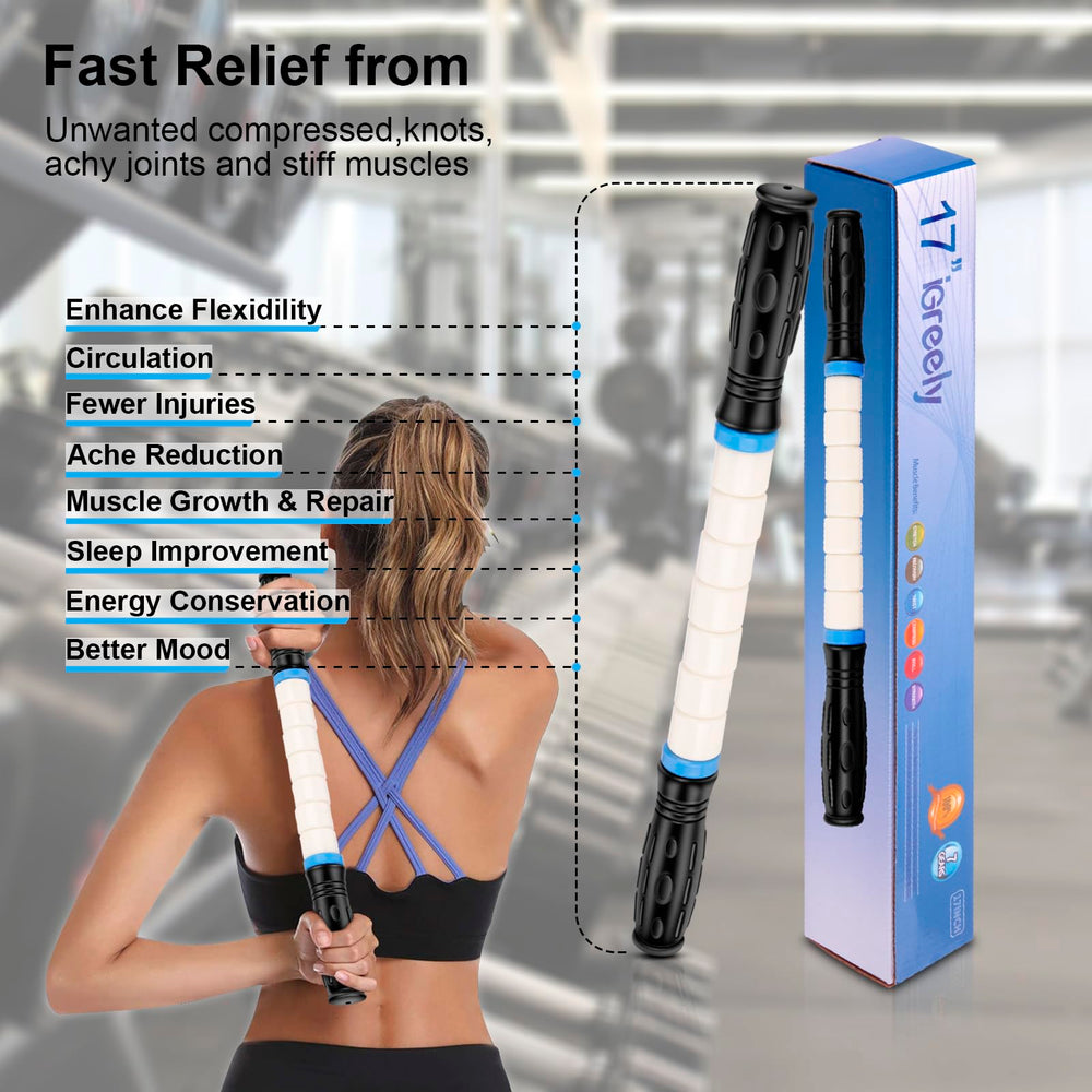 iGreely muscle roller supports workout recovery and flexibility after exercise