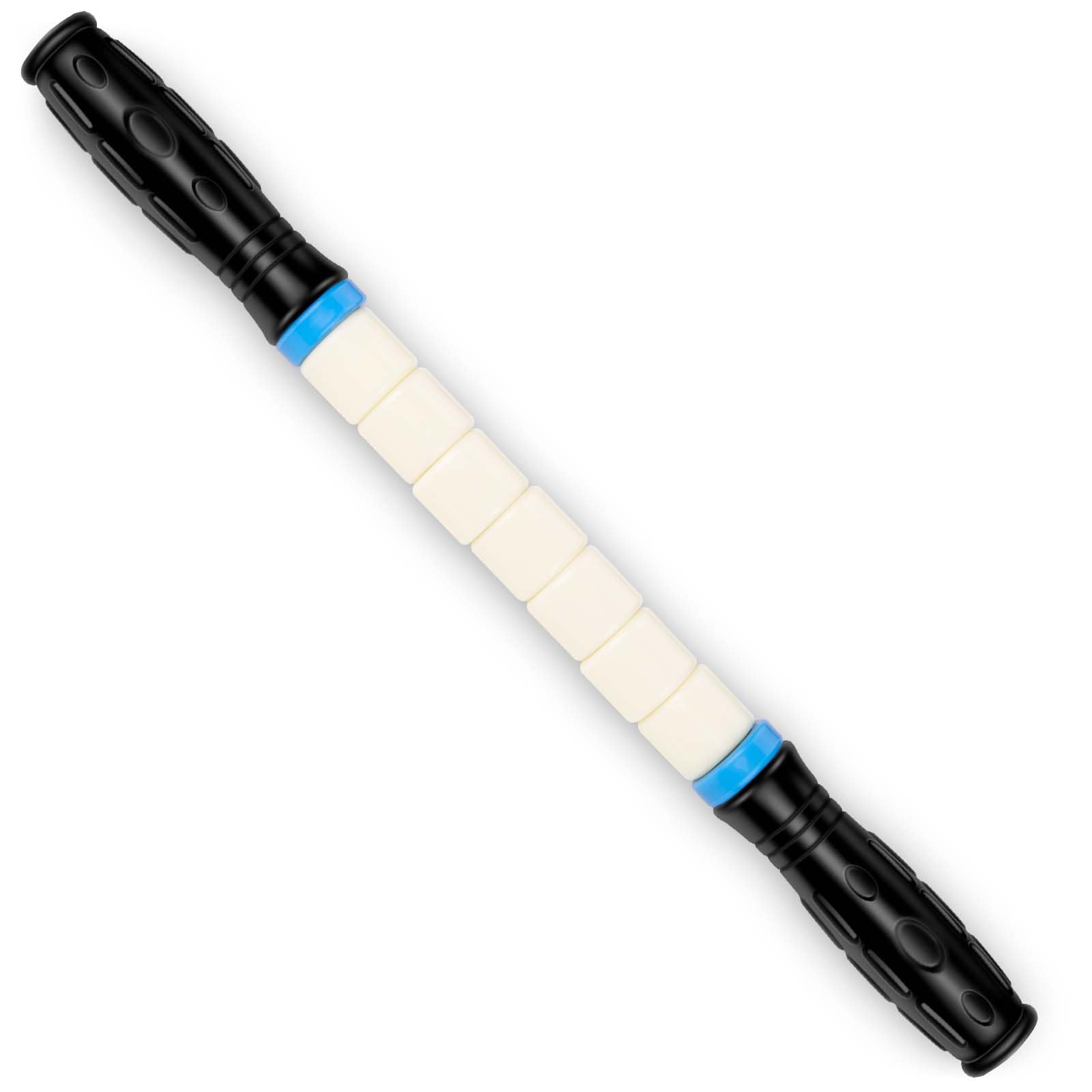 iGreely Premium Muscle Roller 17in white with sturdy build for on-the-go recovery sessions